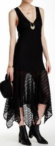 Free People Black Sleeveless Lace Dress